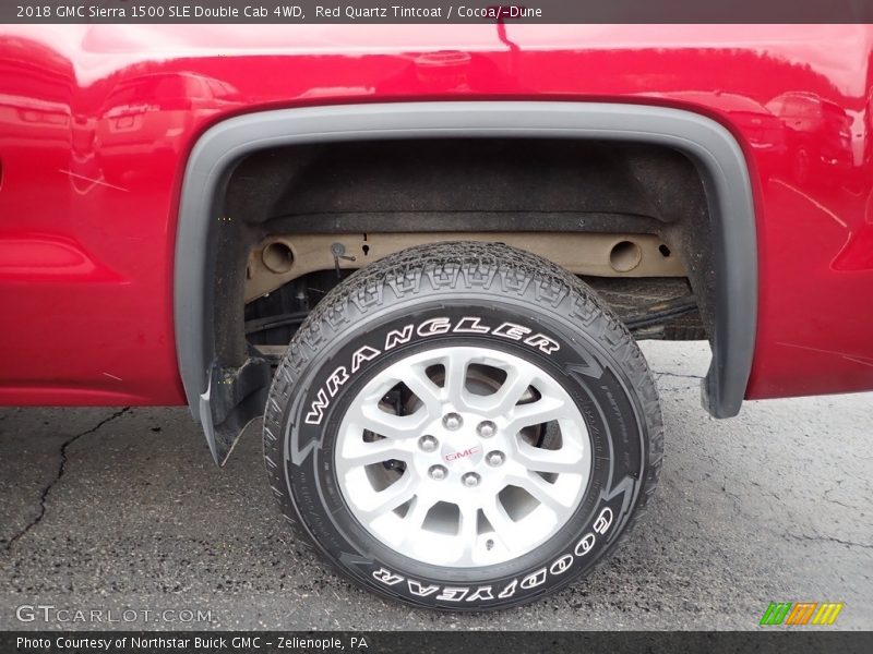 Red Quartz Tintcoat / Cocoa/­Dune 2018 GMC Sierra 1500 SLE Double Cab 4WD