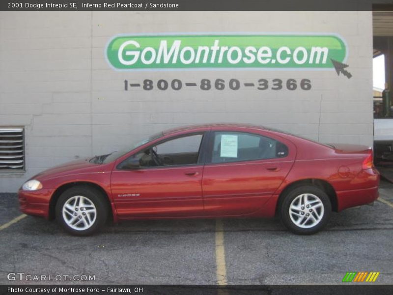 Inferno Red Pearlcoat / Sandstone 2001 Dodge Intrepid SE