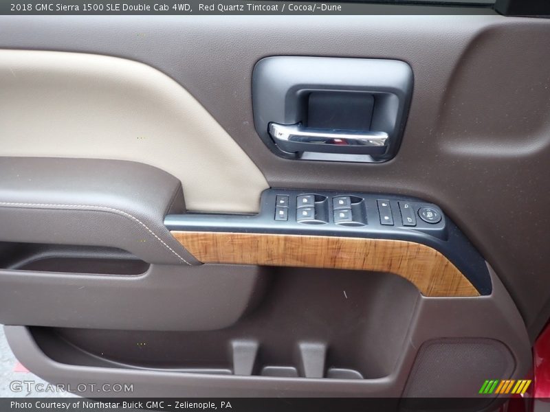 Red Quartz Tintcoat / Cocoa/­Dune 2018 GMC Sierra 1500 SLE Double Cab 4WD