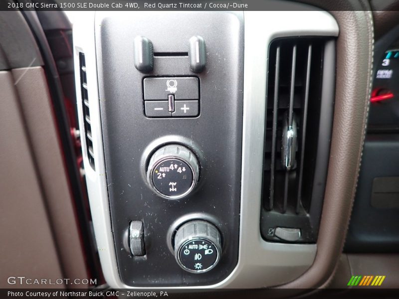 Red Quartz Tintcoat / Cocoa/­Dune 2018 GMC Sierra 1500 SLE Double Cab 4WD