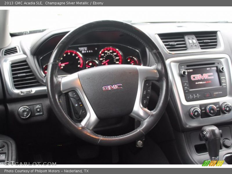 Champagne Silver Metallic / Ebony 2013 GMC Acadia SLE