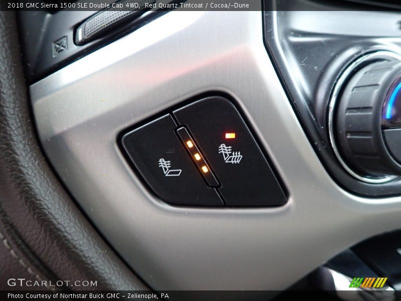 Red Quartz Tintcoat / Cocoa/­Dune 2018 GMC Sierra 1500 SLE Double Cab 4WD