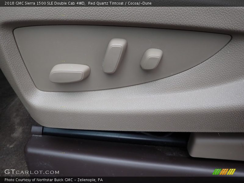 Red Quartz Tintcoat / Cocoa/­Dune 2018 GMC Sierra 1500 SLE Double Cab 4WD