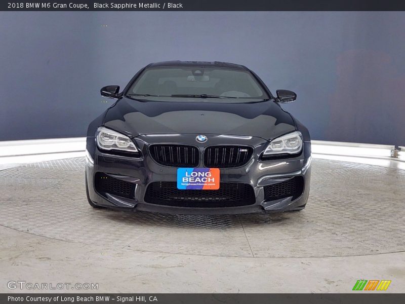 Black Sapphire Metallic / Black 2018 BMW M6 Gran Coupe