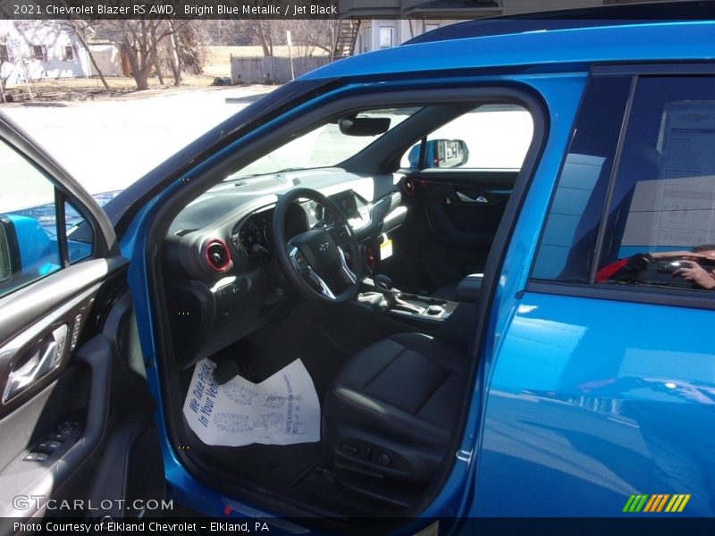 Bright Blue Metallic / Jet Black 2021 Chevrolet Blazer RS AWD