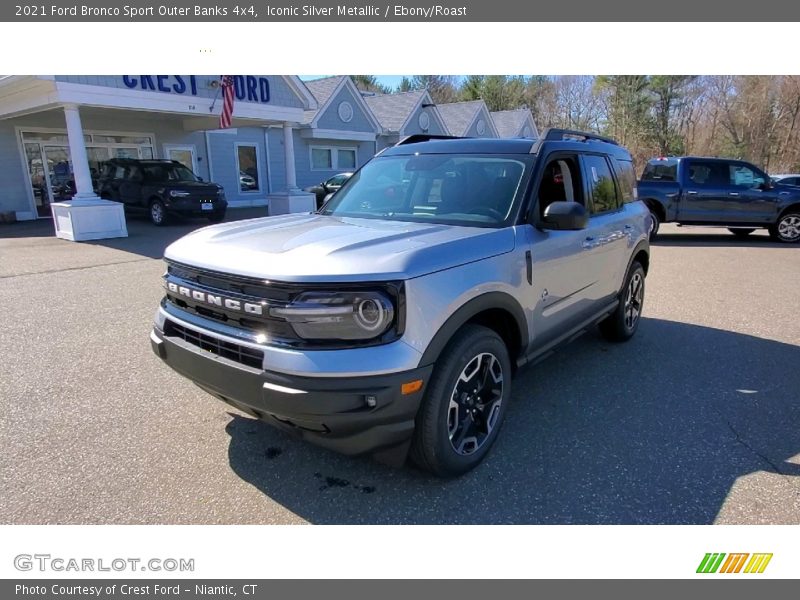 Iconic Silver Metallic / Ebony/Roast 2021 Ford Bronco Sport Outer Banks 4x4