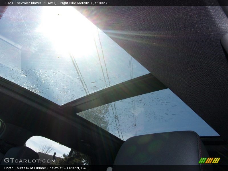 Bright Blue Metallic / Jet Black 2021 Chevrolet Blazer RS AWD