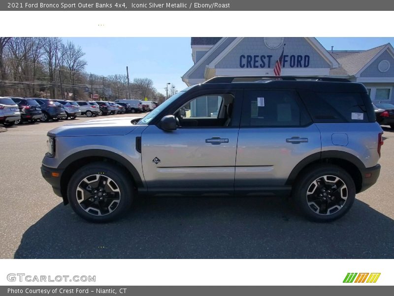Iconic Silver Metallic / Ebony/Roast 2021 Ford Bronco Sport Outer Banks 4x4