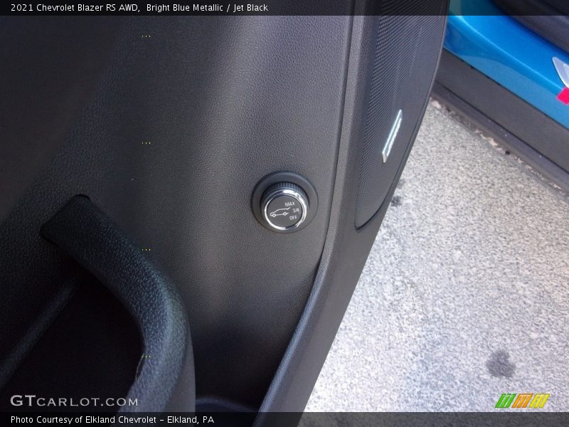 Bright Blue Metallic / Jet Black 2021 Chevrolet Blazer RS AWD