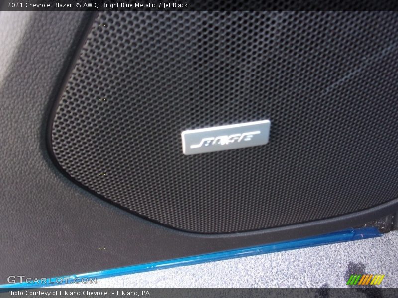 Bright Blue Metallic / Jet Black 2021 Chevrolet Blazer RS AWD