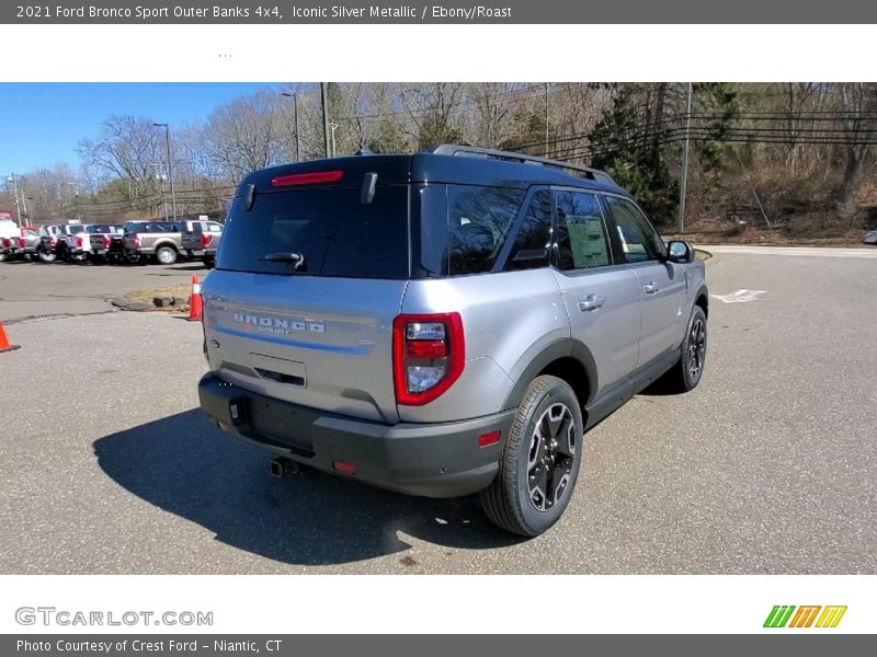 Iconic Silver Metallic / Ebony/Roast 2021 Ford Bronco Sport Outer Banks 4x4