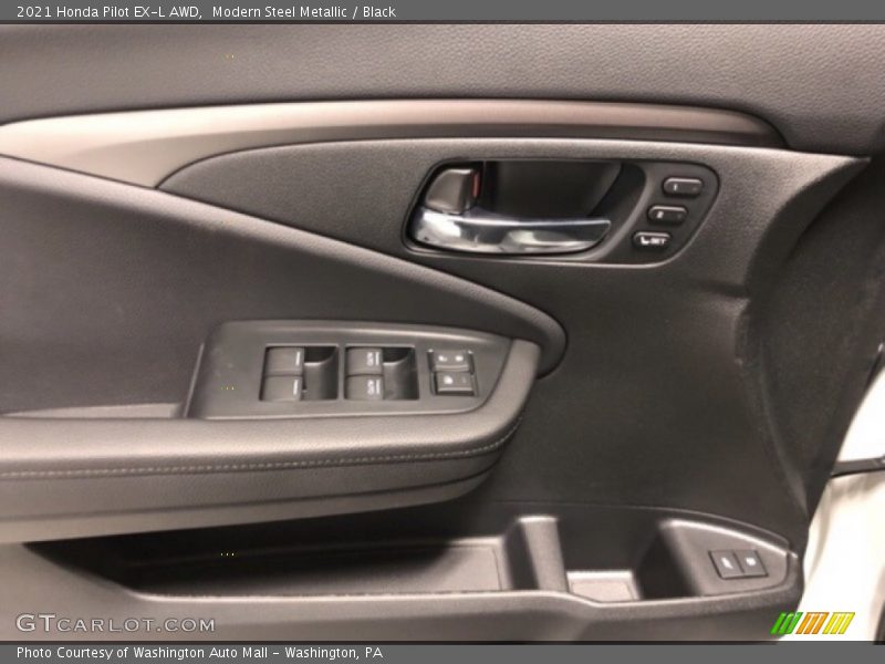 Modern Steel Metallic / Black 2021 Honda Pilot EX-L AWD