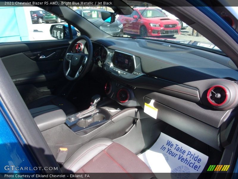 Bright Blue Metallic / Jet Black 2021 Chevrolet Blazer RS AWD
