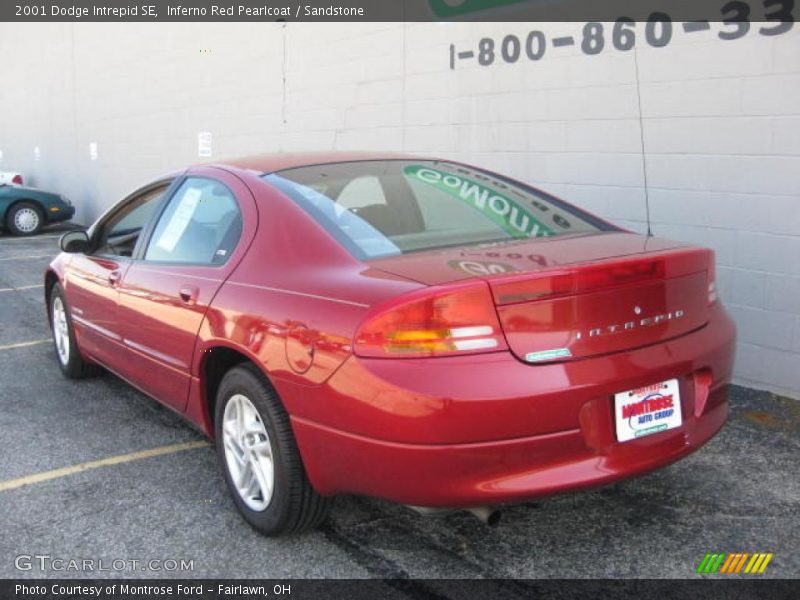 Inferno Red Pearlcoat / Sandstone 2001 Dodge Intrepid SE