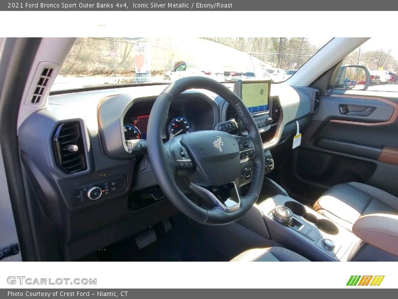 Iconic Silver Metallic / Ebony/Roast 2021 Ford Bronco Sport Outer Banks 4x4