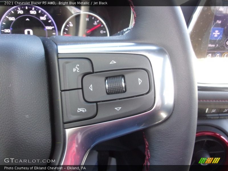 Bright Blue Metallic / Jet Black 2021 Chevrolet Blazer RS AWD