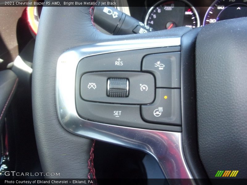 Bright Blue Metallic / Jet Black 2021 Chevrolet Blazer RS AWD