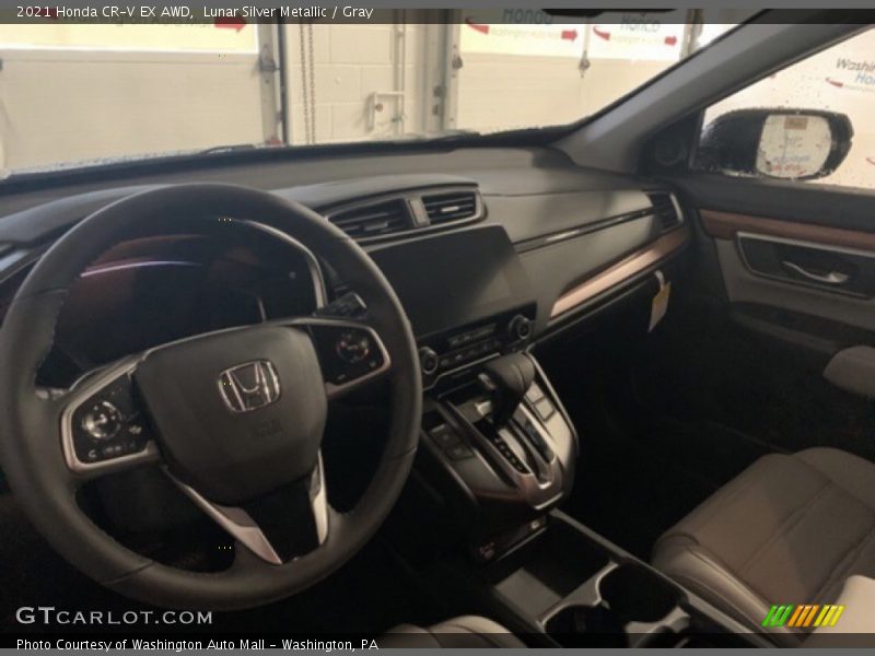 Lunar Silver Metallic / Gray 2021 Honda CR-V EX AWD