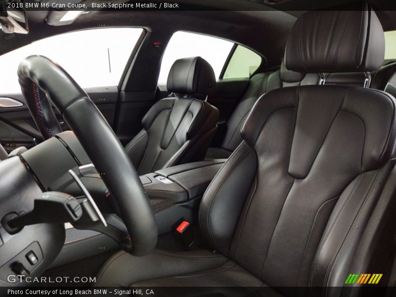 Black Sapphire Metallic / Black 2018 BMW M6 Gran Coupe