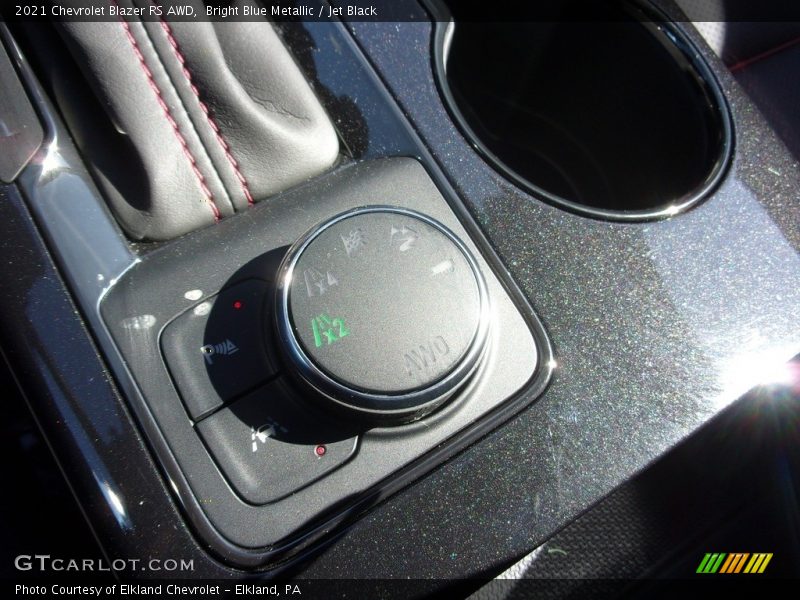 Bright Blue Metallic / Jet Black 2021 Chevrolet Blazer RS AWD