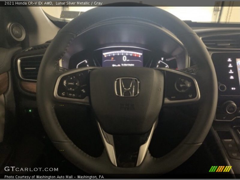 Lunar Silver Metallic / Gray 2021 Honda CR-V EX AWD