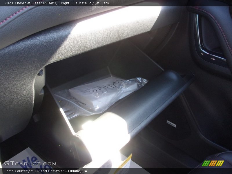 Bright Blue Metallic / Jet Black 2021 Chevrolet Blazer RS AWD