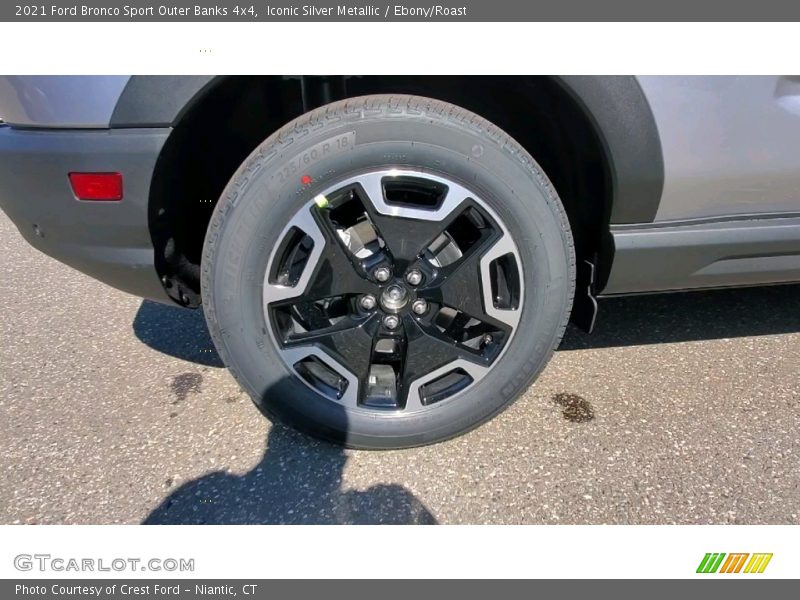 Iconic Silver Metallic / Ebony/Roast 2021 Ford Bronco Sport Outer Banks 4x4