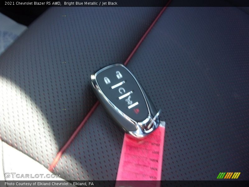Bright Blue Metallic / Jet Black 2021 Chevrolet Blazer RS AWD