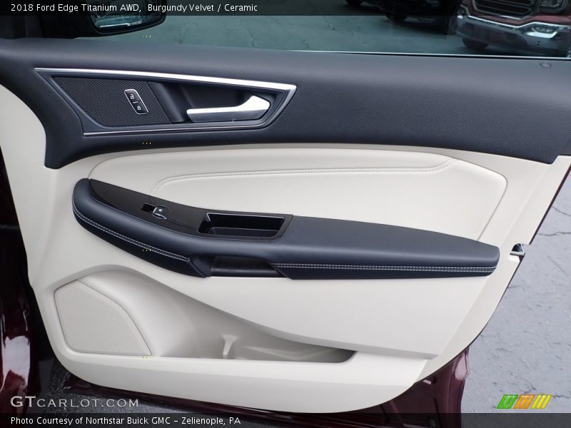 Burgundy Velvet / Ceramic 2018 Ford Edge Titanium AWD