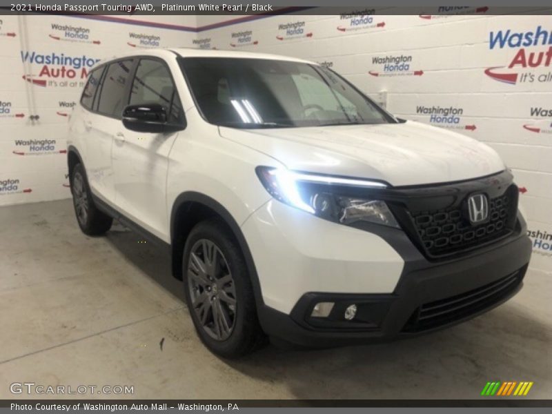 Platinum White Pearl / Black 2021 Honda Passport Touring AWD