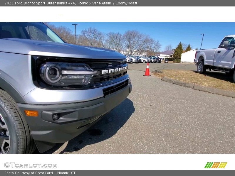 Iconic Silver Metallic / Ebony/Roast 2021 Ford Bronco Sport Outer Banks 4x4