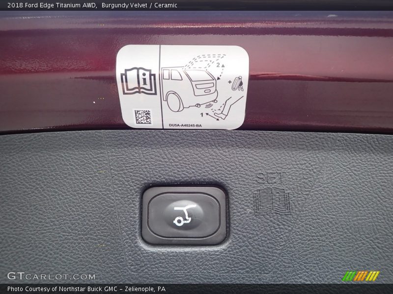 Burgundy Velvet / Ceramic 2018 Ford Edge Titanium AWD