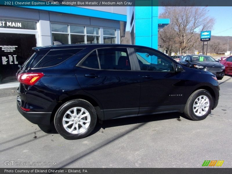 Midnight Blue Metallic / Medium Ash Gray 2021 Chevrolet Equinox LS AWD