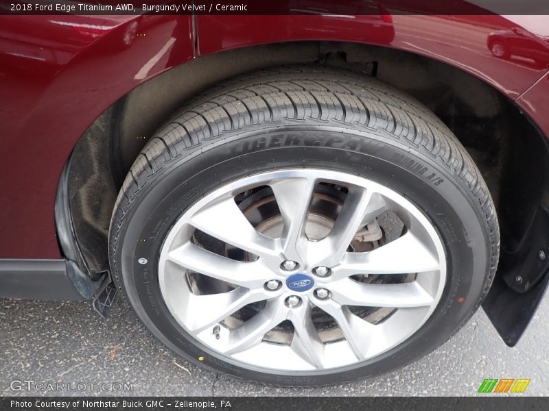Burgundy Velvet / Ceramic 2018 Ford Edge Titanium AWD