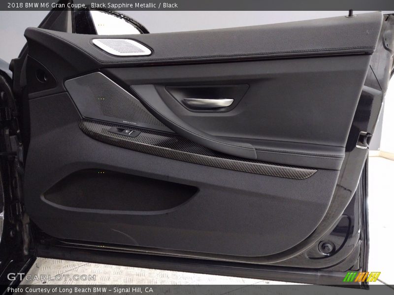 Black Sapphire Metallic / Black 2018 BMW M6 Gran Coupe