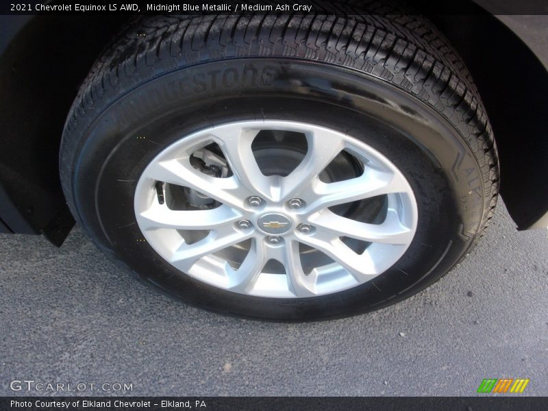 Midnight Blue Metallic / Medium Ash Gray 2021 Chevrolet Equinox LS AWD
