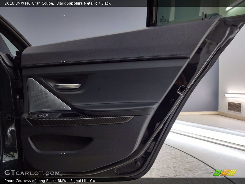 Black Sapphire Metallic / Black 2018 BMW M6 Gran Coupe