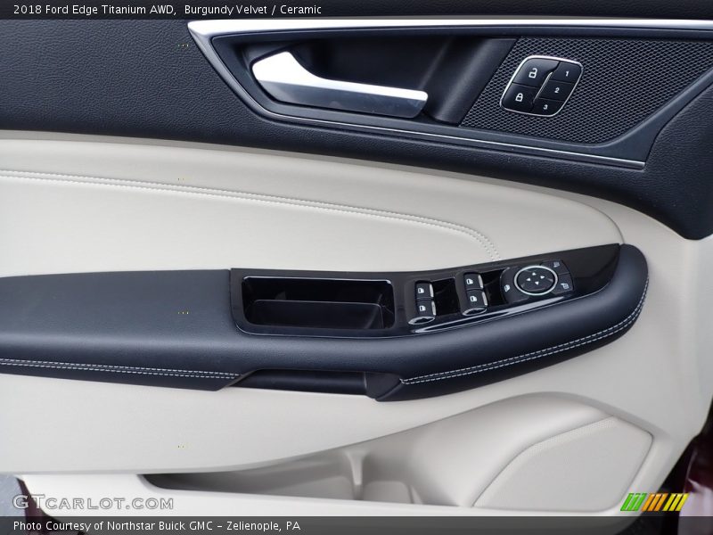 Burgundy Velvet / Ceramic 2018 Ford Edge Titanium AWD