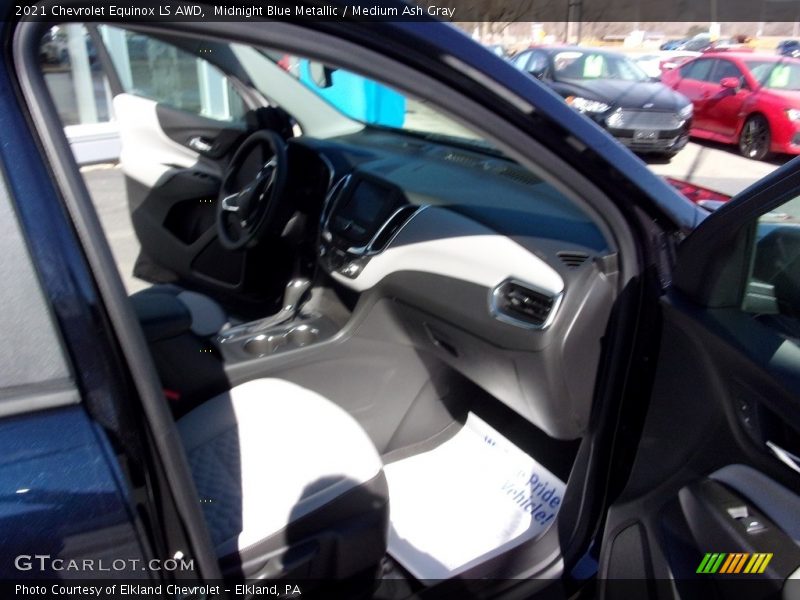 Midnight Blue Metallic / Medium Ash Gray 2021 Chevrolet Equinox LS AWD