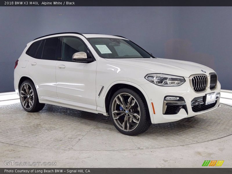 Alpine White / Black 2018 BMW X3 M40i