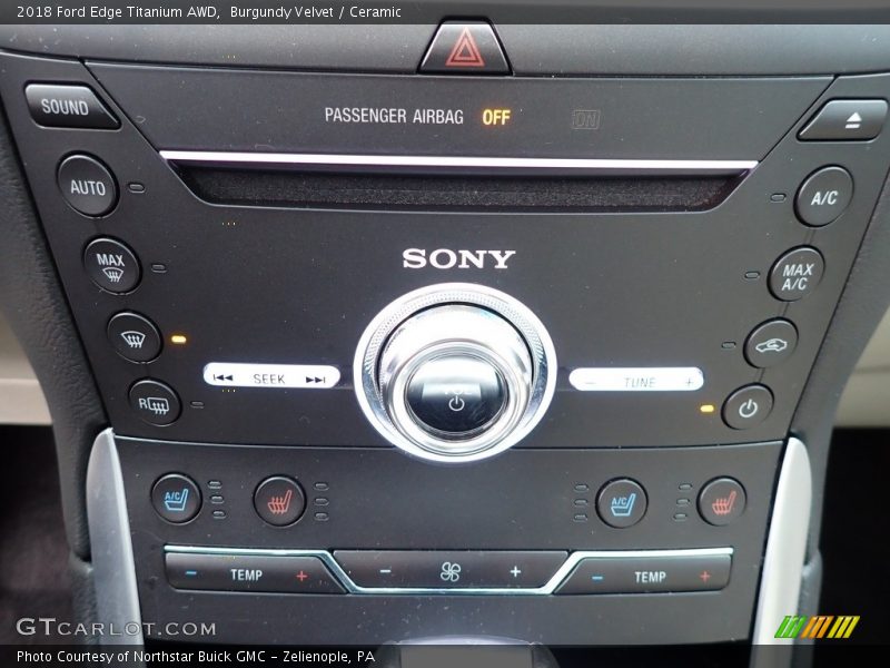 Burgundy Velvet / Ceramic 2018 Ford Edge Titanium AWD