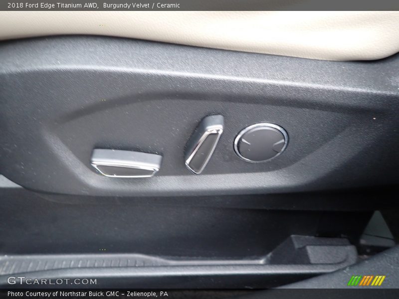Burgundy Velvet / Ceramic 2018 Ford Edge Titanium AWD