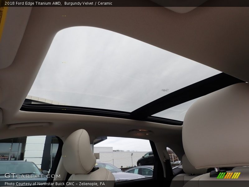 Burgundy Velvet / Ceramic 2018 Ford Edge Titanium AWD