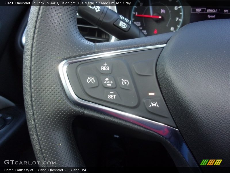 Midnight Blue Metallic / Medium Ash Gray 2021 Chevrolet Equinox LS AWD