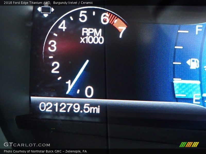 Burgundy Velvet / Ceramic 2018 Ford Edge Titanium AWD