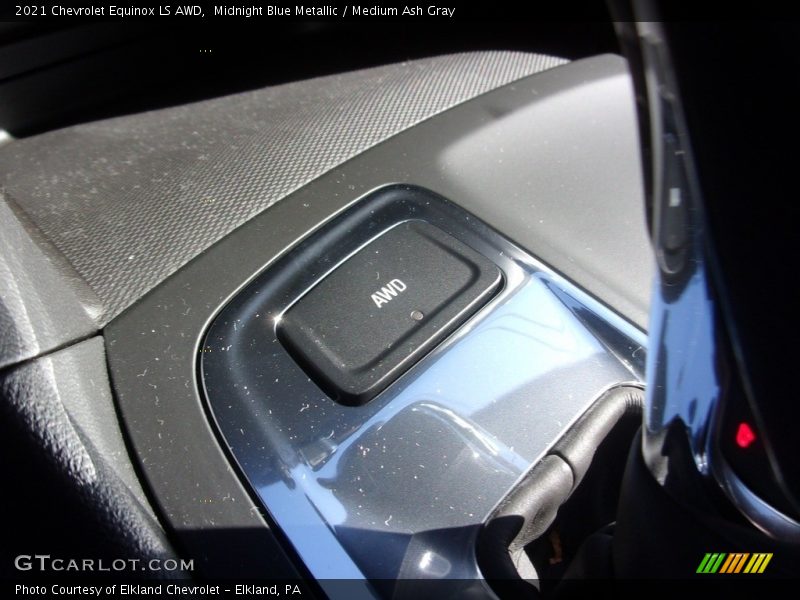 Midnight Blue Metallic / Medium Ash Gray 2021 Chevrolet Equinox LS AWD