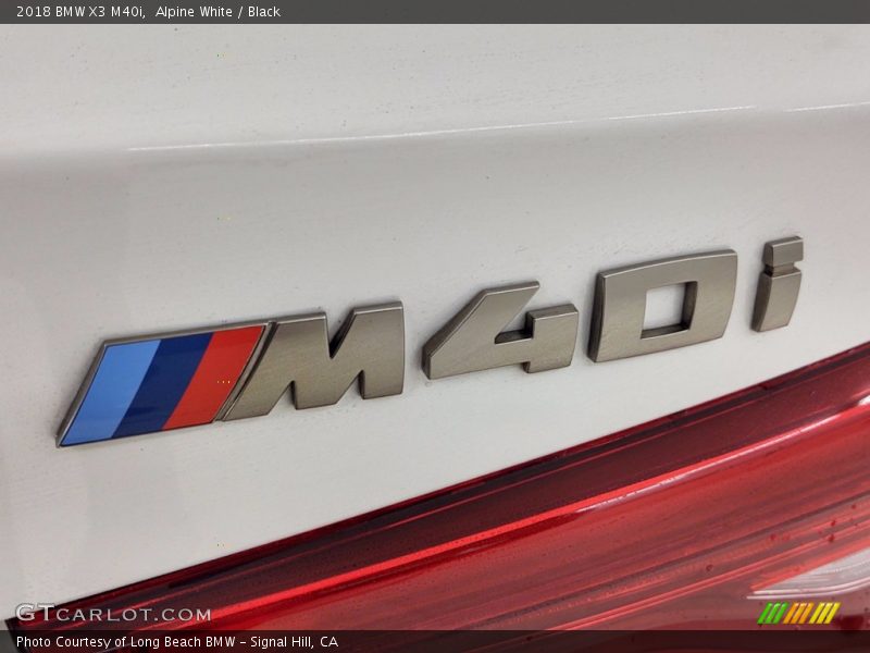 Alpine White / Black 2018 BMW X3 M40i