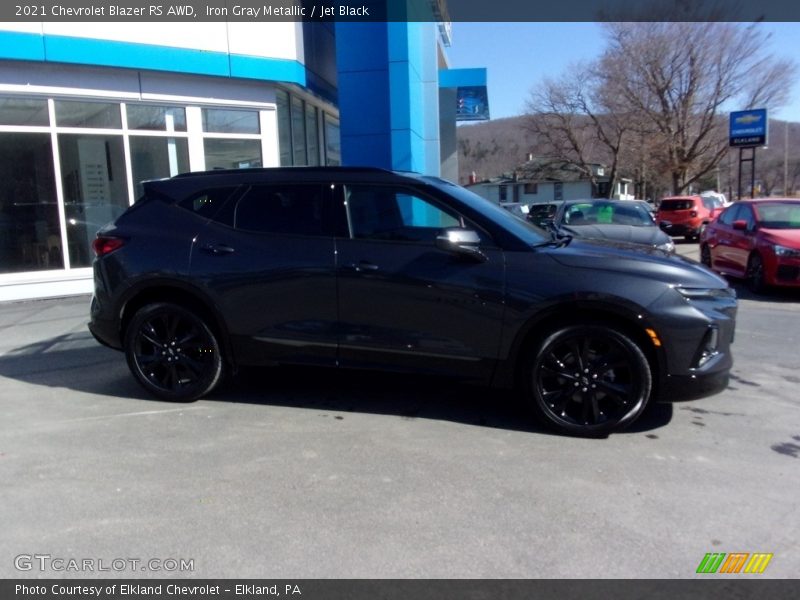 Iron Gray Metallic / Jet Black 2021 Chevrolet Blazer RS AWD