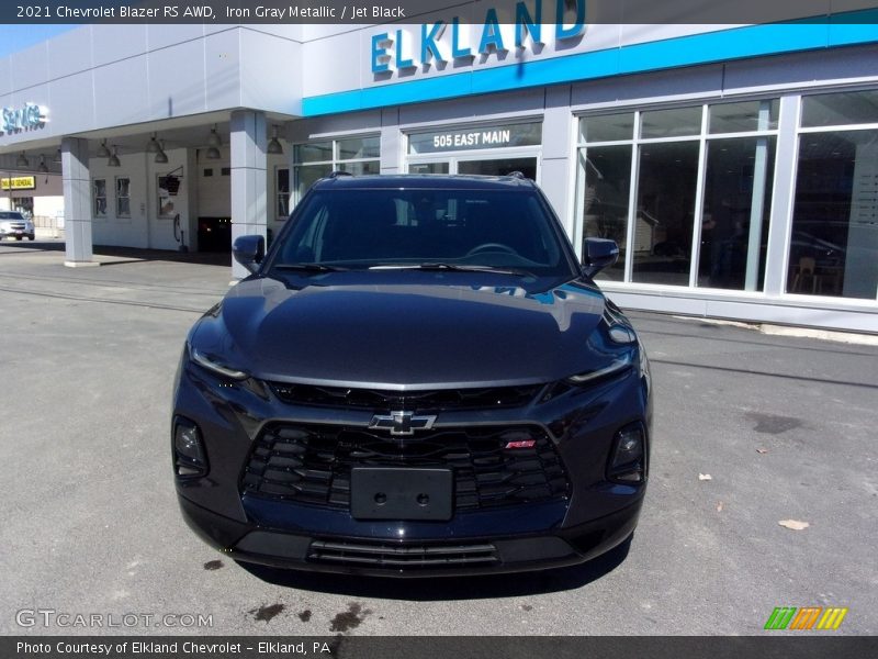 Iron Gray Metallic / Jet Black 2021 Chevrolet Blazer RS AWD