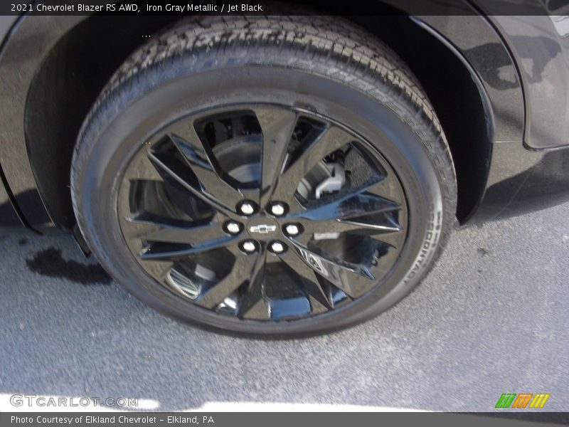 Iron Gray Metallic / Jet Black 2021 Chevrolet Blazer RS AWD